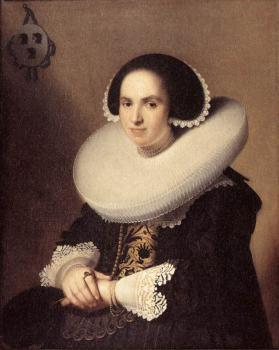 敭 科內利斯 維斯普倫尅 Portrait of Willemina van Braeckel